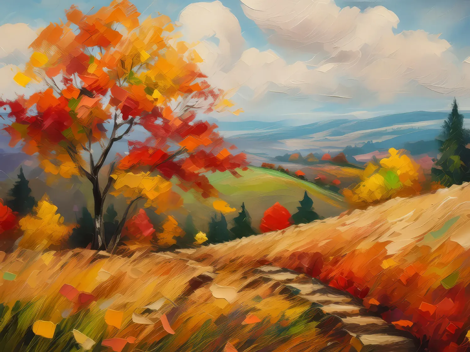 Painting: Autumn Knoll Painting