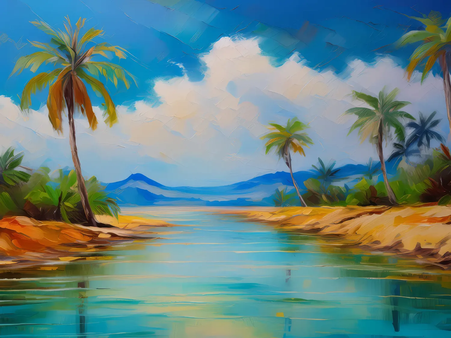 Painting: Desert Mirage Effect