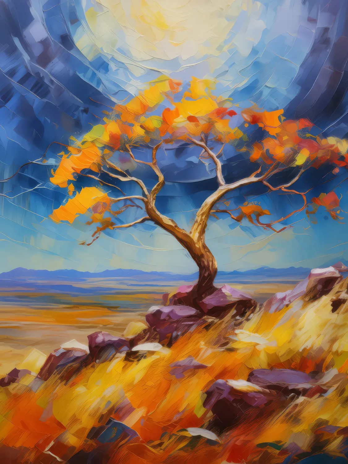 Painting: Fulgurite Formation on Plateau