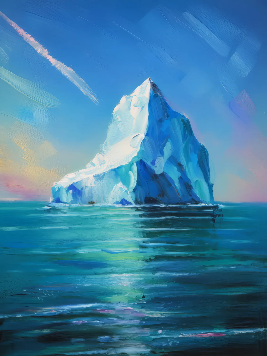 Painting: Iceberg in the Ocean