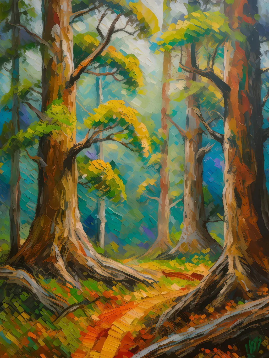 Painting: Old Growth Forest Majesty