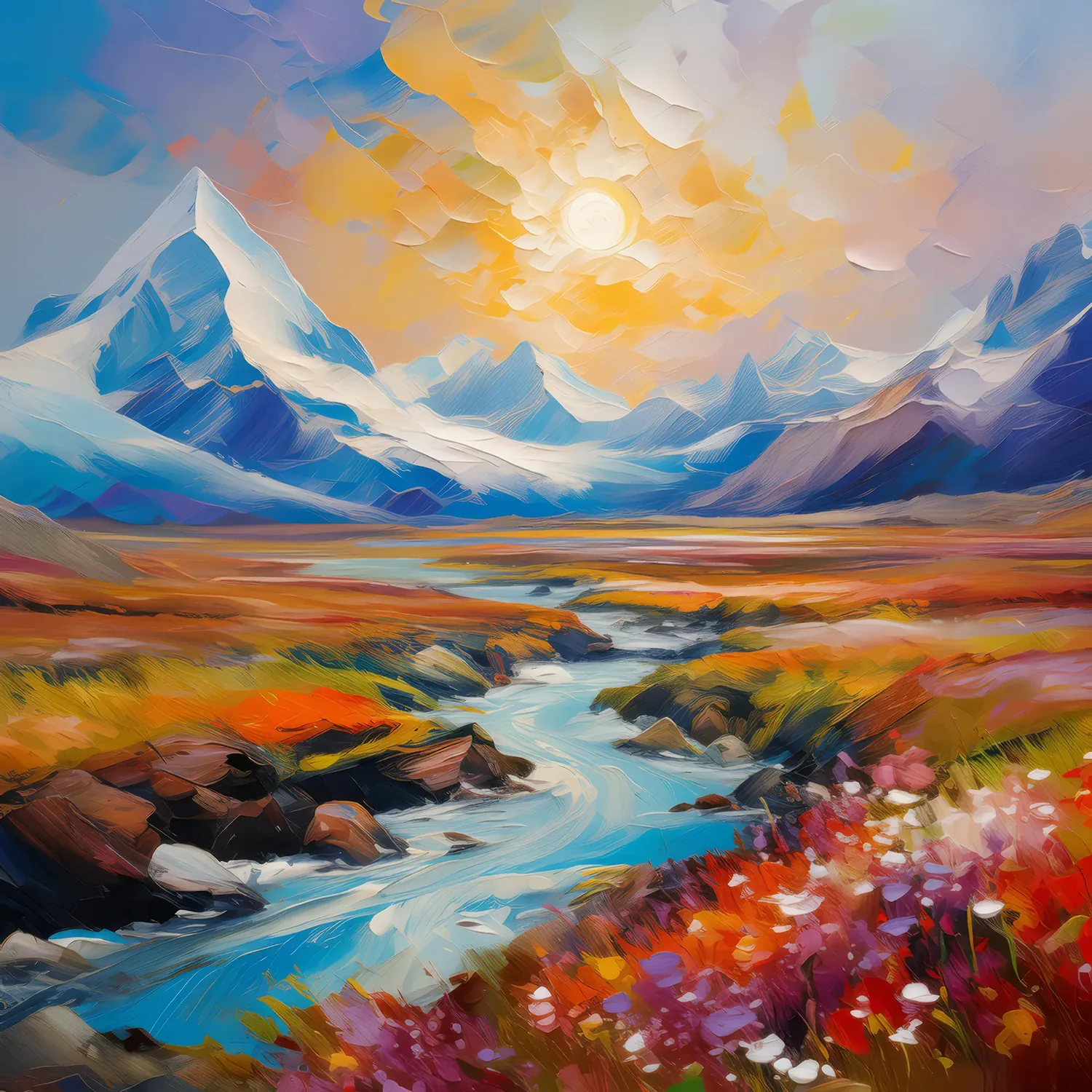 Painting: Plateau Permafrost Melt
