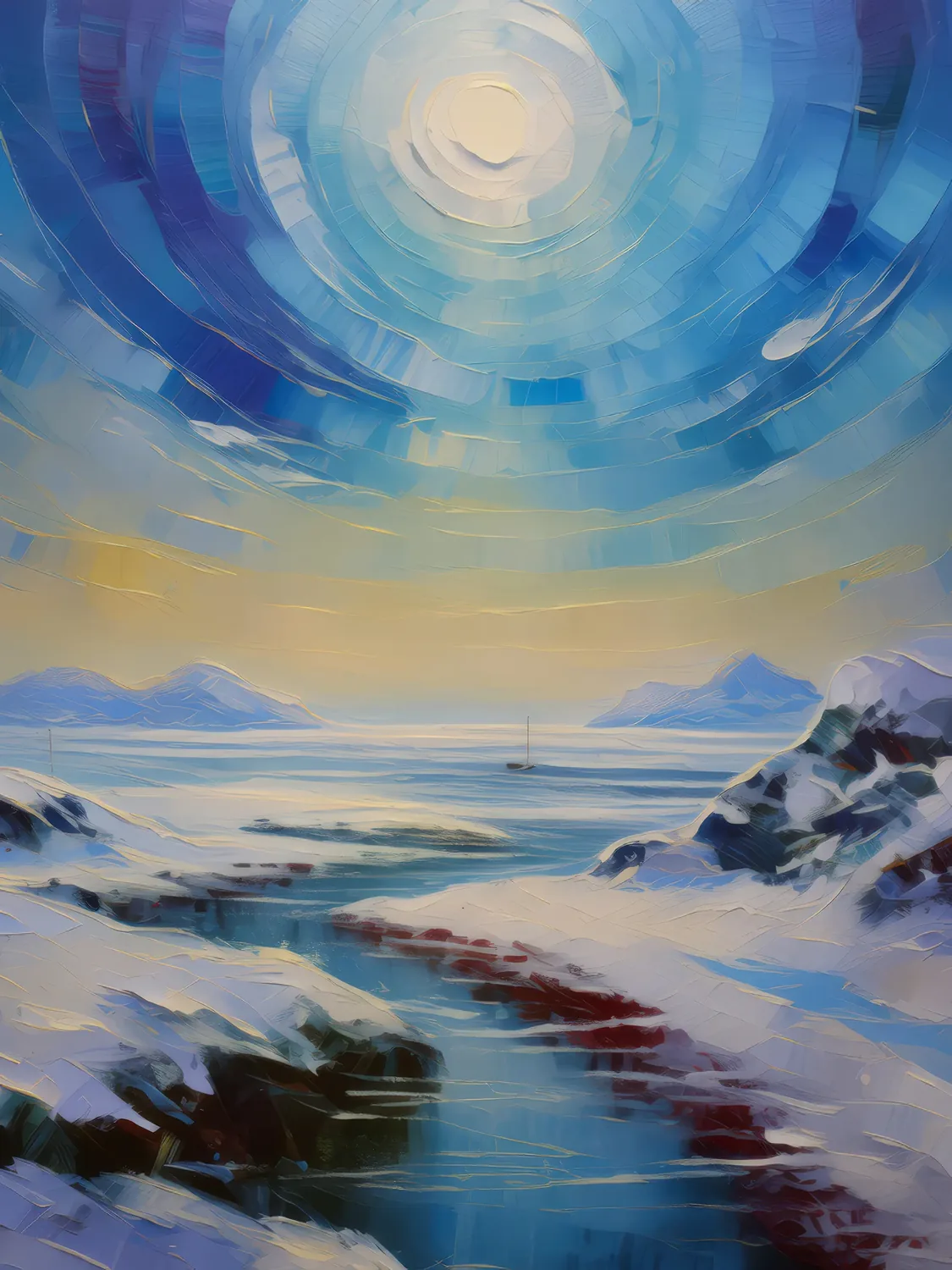 Painting: Polar Desert Mirage