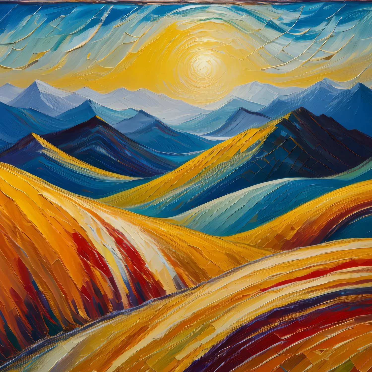 Painting: Rhythmic Plateau Seismic Waves