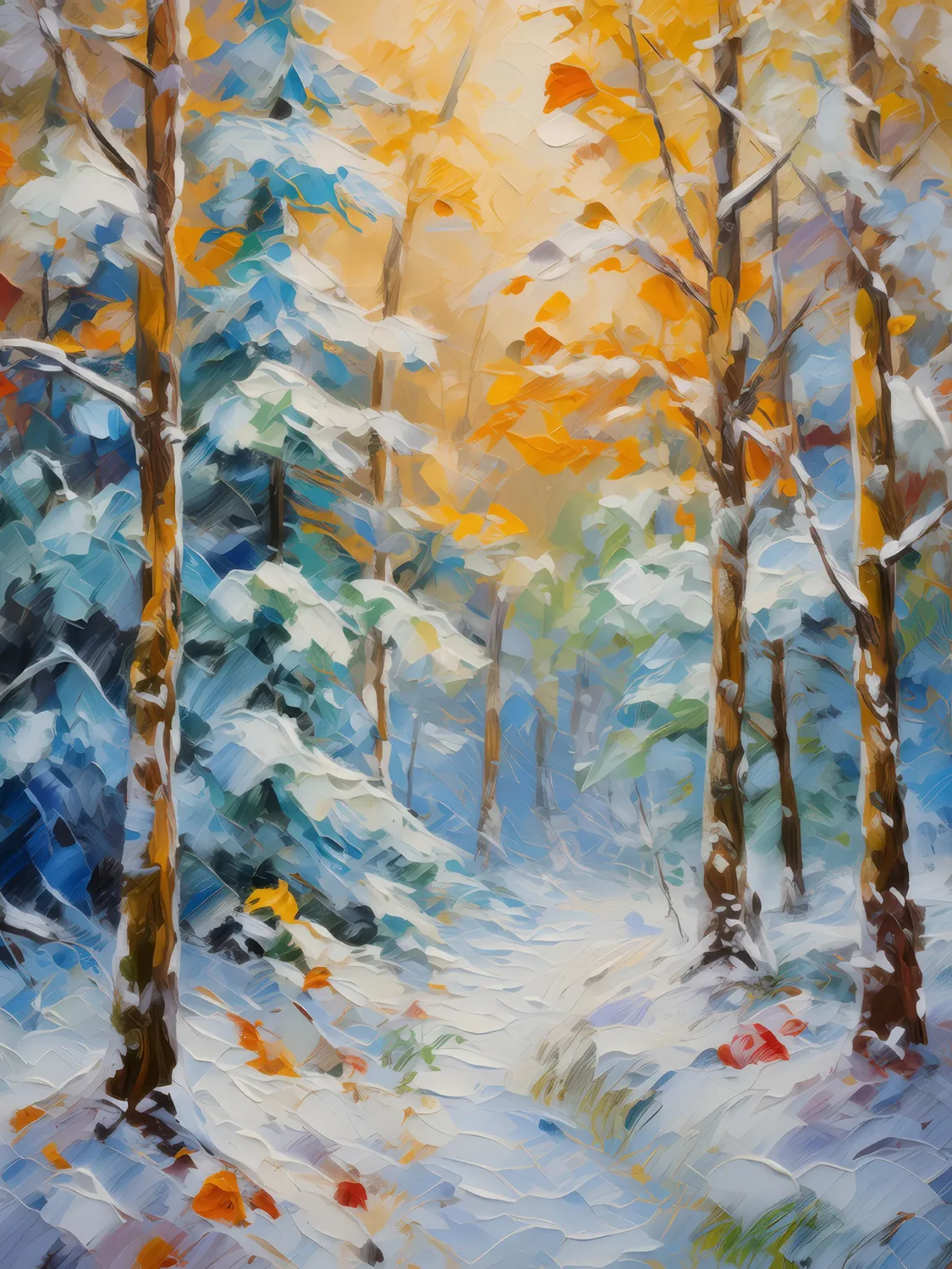 Painting: Winter’s First Snowfall