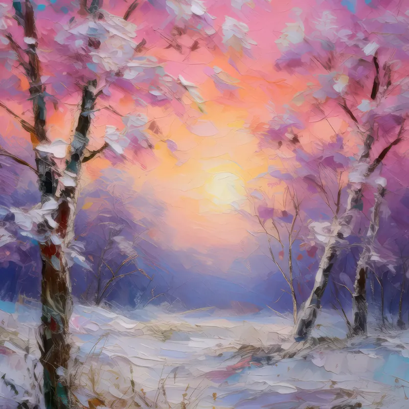 Painting: Chilly Winter Morning