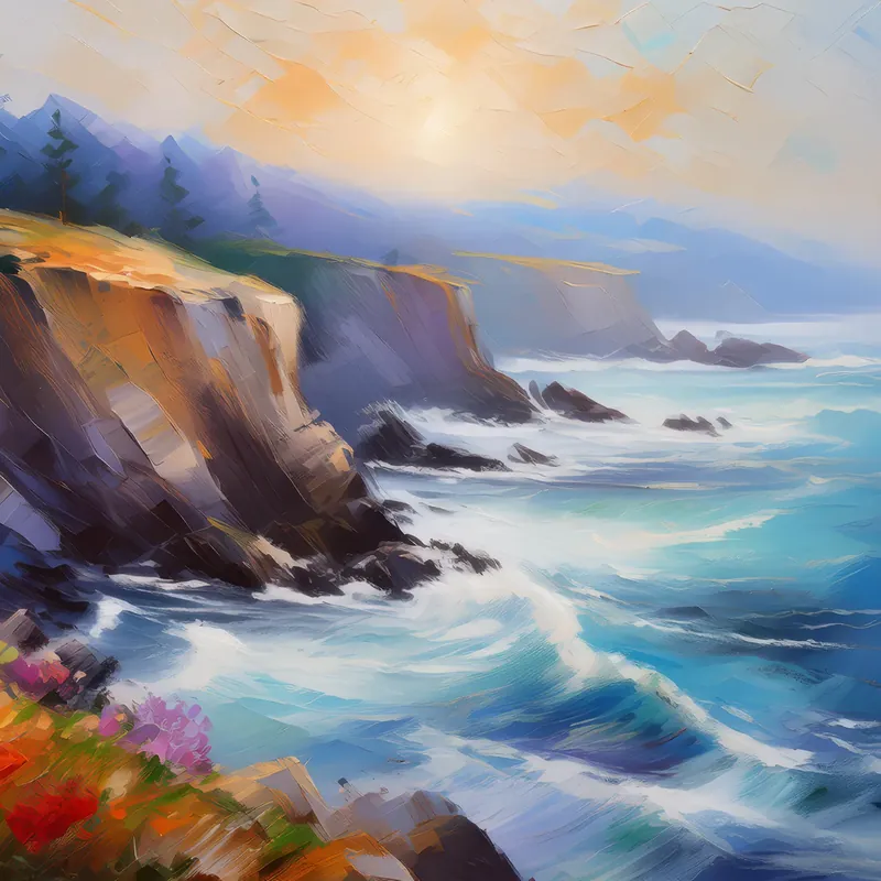 Painting: Coastal Fog Morning