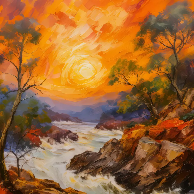 Painting: Crag Wildfire Inferno
