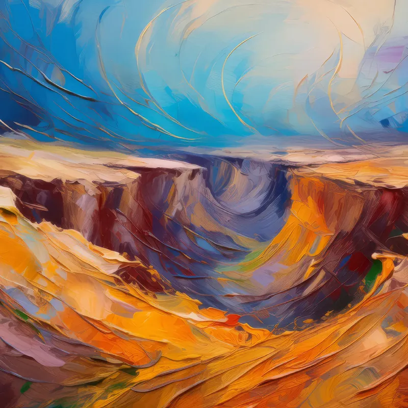 Painting: Desert Wind Chasm