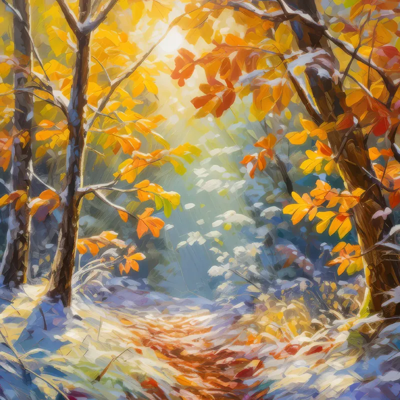 Painting: Early Winter’s Frosty Touch