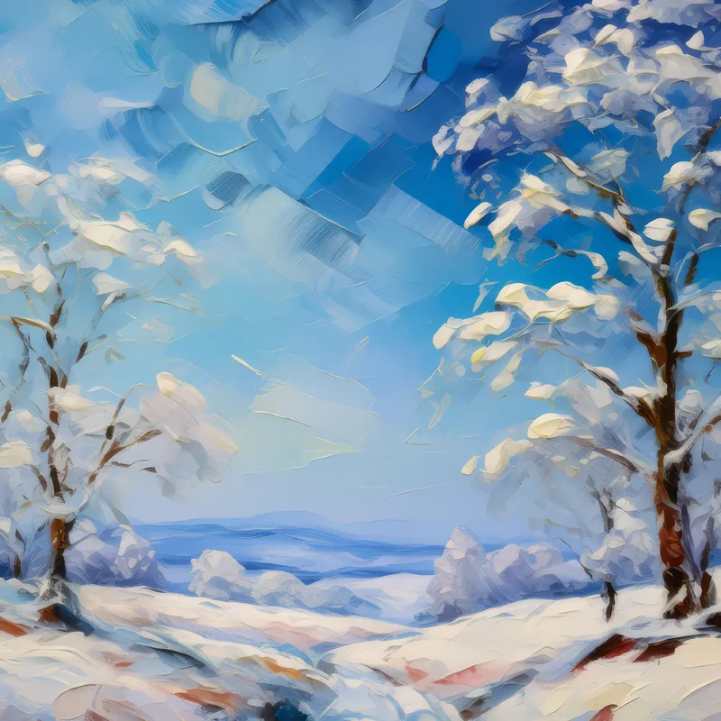 Painting: Frigid Winter Landscape