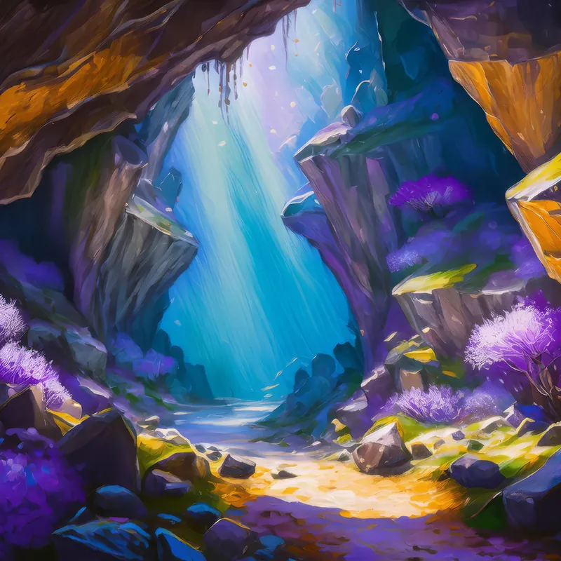 Painting: Geode Cave Grotto