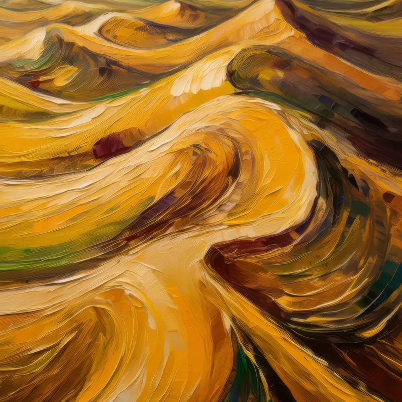 Painting: Golden Sand Ripples