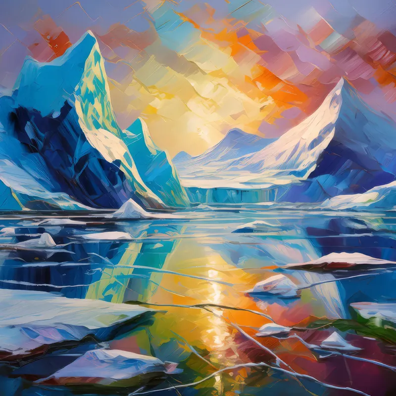 Painting: Ice Cap Melting