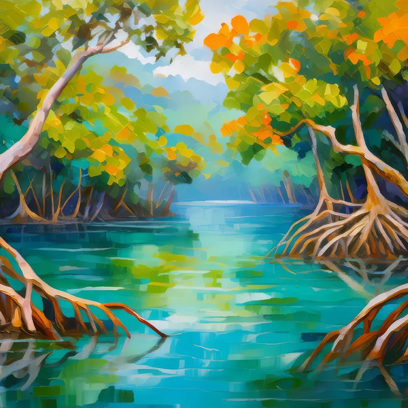 Painting: Mangrove Lagoon