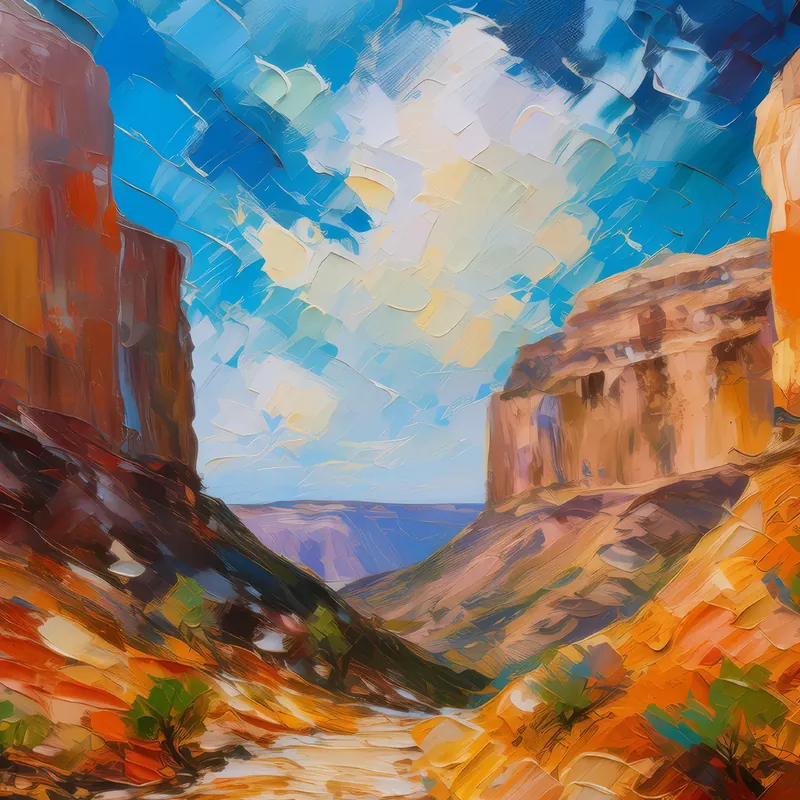 Painting: Mesa and Canyon