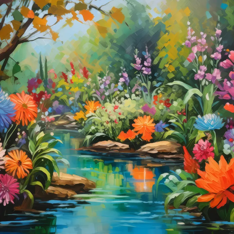 Painting: Oasis Garden Oasis