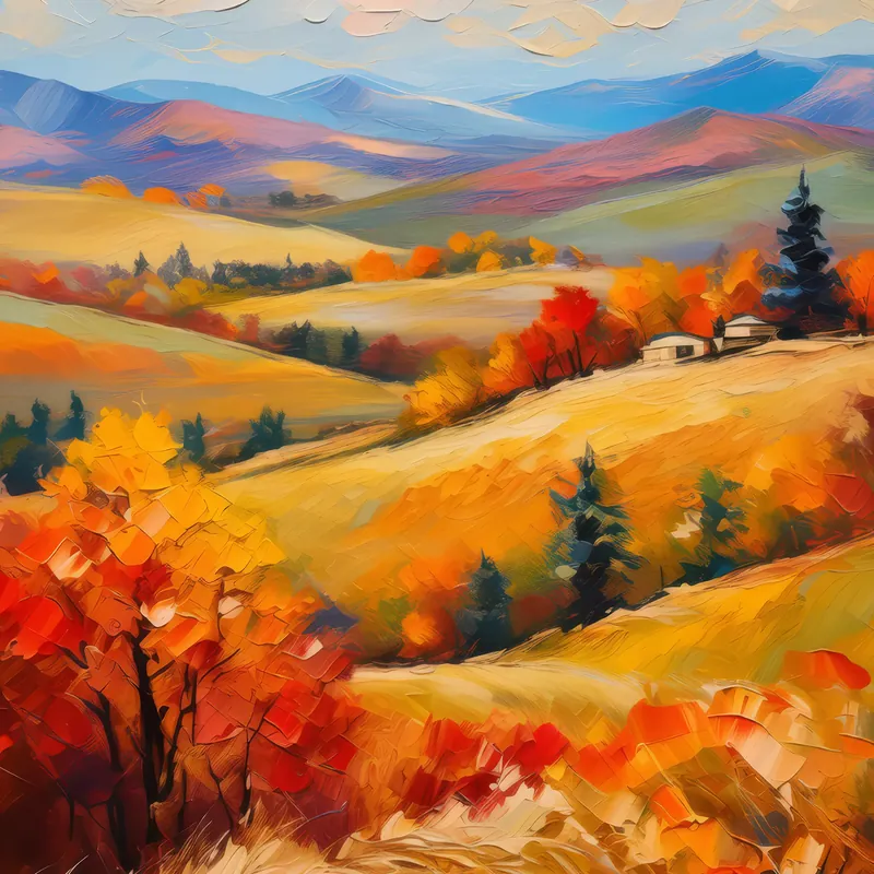 Painting: Plateau Autumn Colors