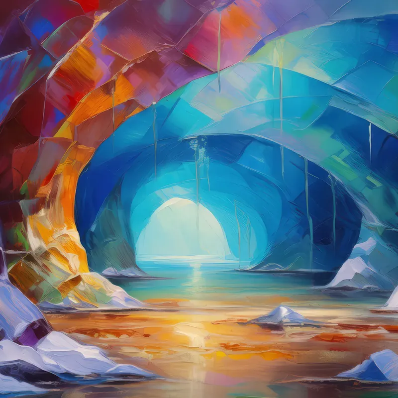 Painting: Polar Desert Caverns