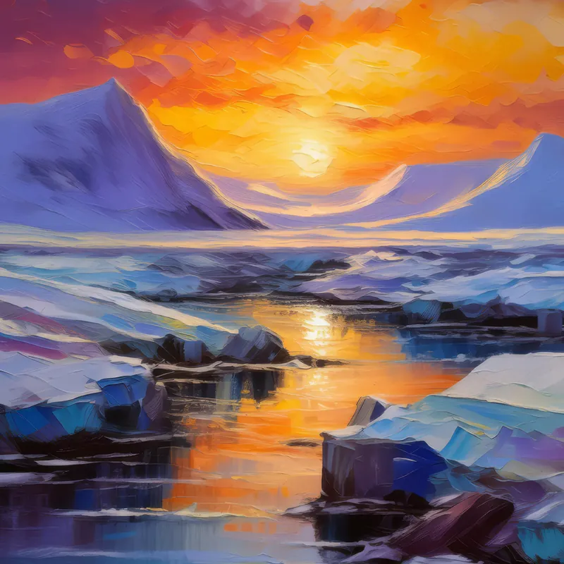 Painting: Polar Desert Twilight