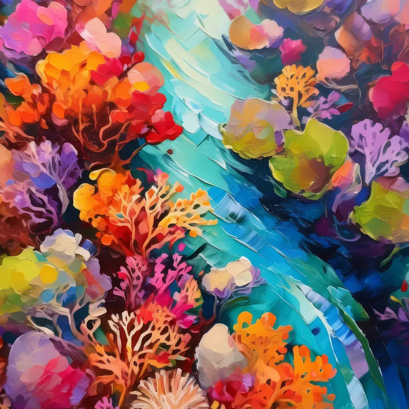 Painting: Reef Overflight Drone