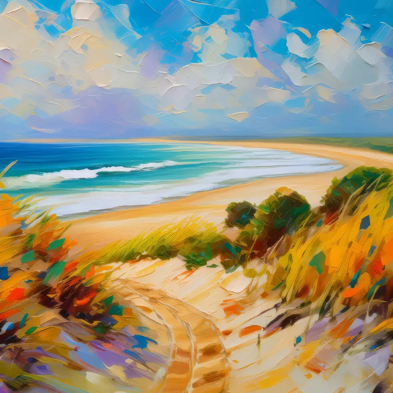 Painting: Sandy Dunes Beach