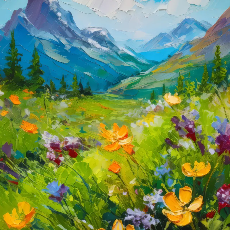 Painting: Summer in Tundra