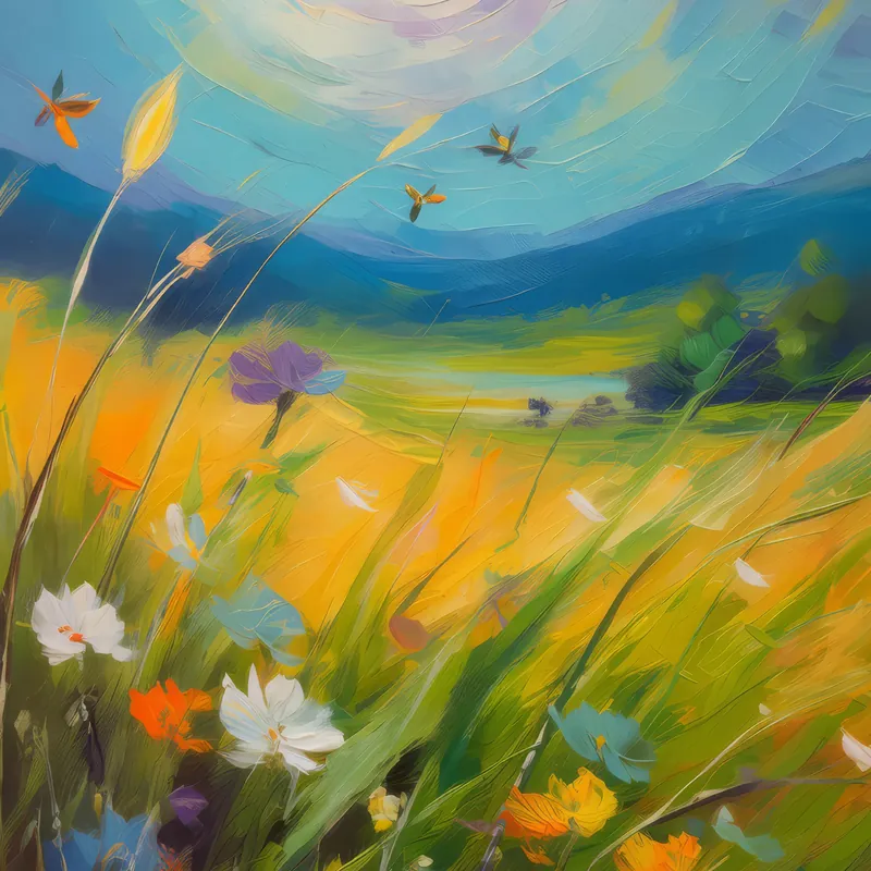 Painting: Temperate Grassland Lullaby