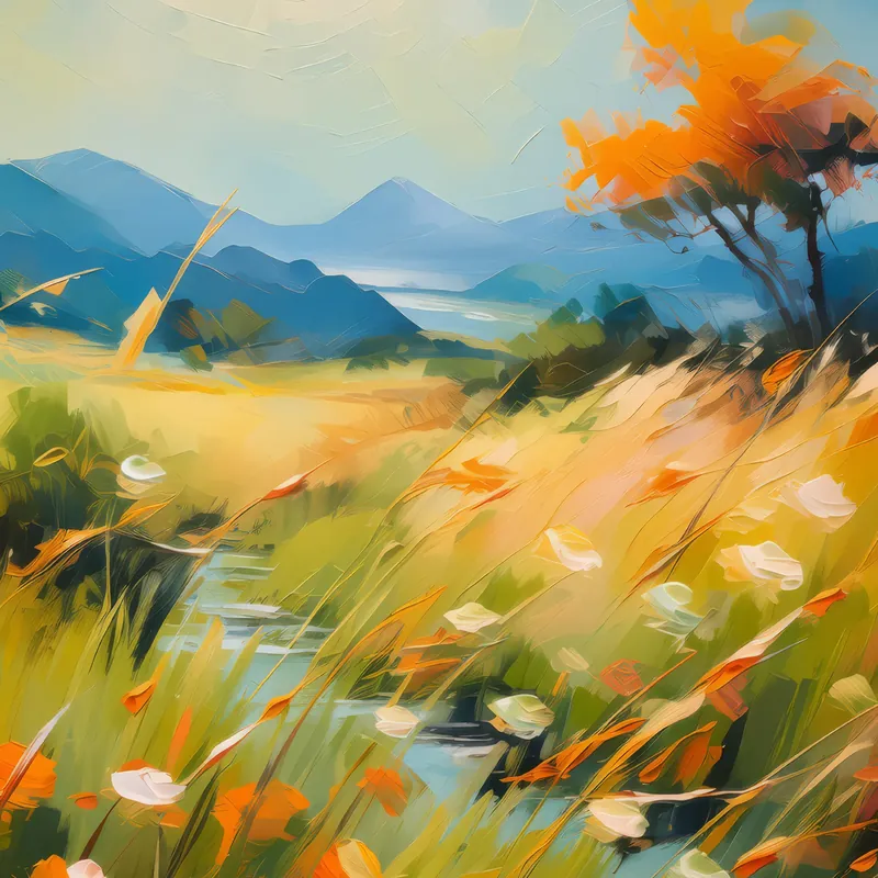 Painting: Temperate Grassland Serenity