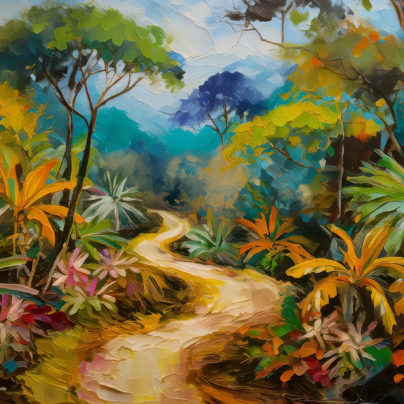 Painting: Tropical Dry Forest Path